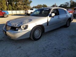 Salvage cars for sale at Ocala, FL auction: 2001 Lincoln Town Car Executive