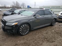 Lincoln Continental salvage cars for sale: 2017 Lincoln Continental Black Label