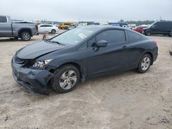 Salvage cars for sale at Houston, TX auction: 2013 Honda Civic LX