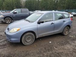 Toyota salvage cars for sale: 2004 Toyota Corolla Matrix Base