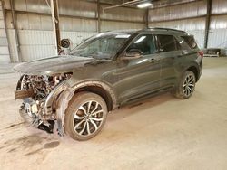 Salvage cars for sale at Des Moines, IA auction: 2020 Ford Explorer ST