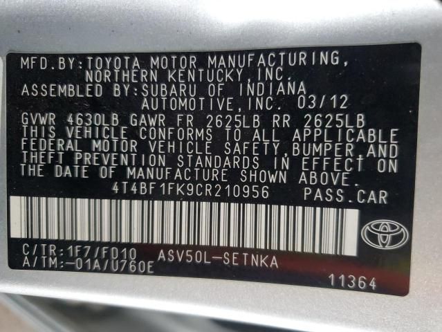 2012 Toyota Camry Base