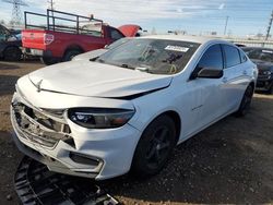 Salvage cars for sale at Elgin, IL auction: 2016 Chevrolet Malibu LS