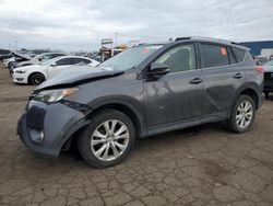 Salvage cars for sale at Woodhaven, MI auction: 2014 Toyota Rav4 Limited