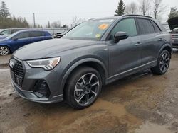 Salvage cars for sale at Bowmanville, ON auction: 2022 Audi Q3 Premium Plus S Line 45