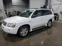 Salvage cars for sale from Copart Ham Lake, MN: 2006 Toyota Highlander Hybrid