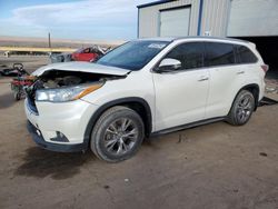 Salvage cars for sale from Copart Albuquerque, NM: 2015 Toyota Highlander XLE