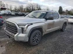 Vehiculos salvage en venta de Copart Portland, OR: 2022 Toyota Tundra Crewmax SR5