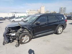 Salvage cars for sale at New Orleans, LA auction: 2021 Ford Explorer XLT