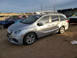 Salvage cars for sale at Colorado Springs, CO auction: 2018 Honda Odyssey EXL