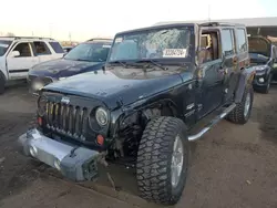 Salvage cars for sale at Brighton, CO auction: 2008 Jeep Wrangler Unlimited Sahara