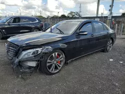 Salvage cars for sale at Homestead, FL auction: 2016 Mercedes-Benz S 550 4matic