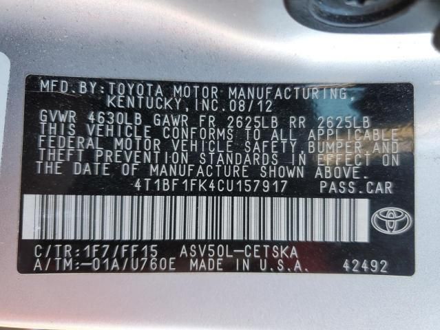 2012 Toyota Camry Base