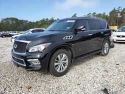 Salvage cars for sale at Houston, TX auction: 2015 Infiniti QX80