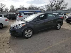 Salvage cars for sale at Wichita, KS auction: 2013 Hyundai Elantra GLS