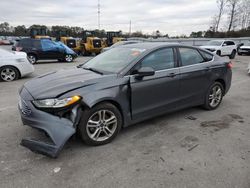 Salvage cars for sale at Dunn, NC auction: 2018 Ford Fusion SE