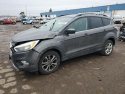 Ford salvage cars for sale: 2018 Ford Escape SE