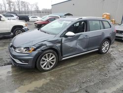 Volkswagen salvage cars for sale: 2017 Volkswagen Golf Alltrack S