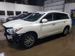 Salvage cars for sale at Blaine, MN auction: 2015 Infiniti QX60