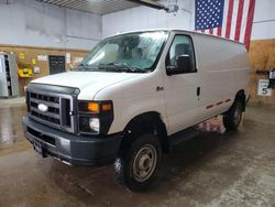 Salvage trucks for sale at Kincheloe, MI auction: 2014 Ford Econoline E350 Super Duty Van