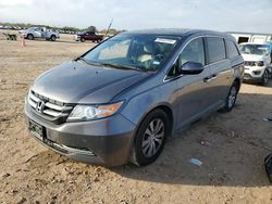 Salvage cars for sale from Copart San Antonio, TX: 2015 Honda Odyssey EXL