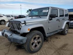 Salvage cars for sale at Woodhaven, MI auction: 2016 Jeep Wrangler Unlimited Sahara