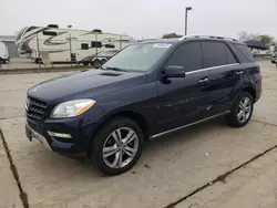 Salvage cars for sale at Sacramento, CA auction: 2015 Mercedes-Benz ML 350