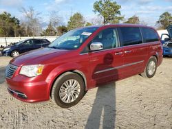 Salvage cars for sale at Hampton, VA auction: 2016 Chrysler Town & Country Limited