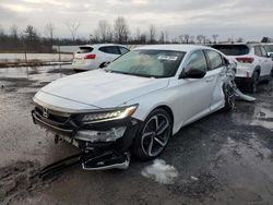 Salvage cars for sale at Central Square, NY auction: 2022 Honda Accord Sport