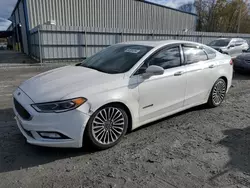 Salvage cars for sale at Gastonia, NC auction: 2017 Ford Fusion Titanium HEV