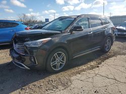 Hyundai Santa fe salvage cars for sale: 2017 Hyundai Santa FE SE Ultimate