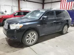 Salvage cars for sale from Copart Billings, MT: 2010 Toyota Highlander Hybrid Limited