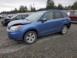 Salvage cars for sale from Copart Graham, WA: 2016 Subaru Forester 2.5I Limited