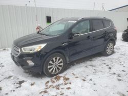 Salvage cars for sale at Albany, NY auction: 2017 Ford Escape Titanium