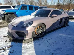 Salvage cars for sale at Marlboro, NY auction: 2022 Porsche Cayman GT4