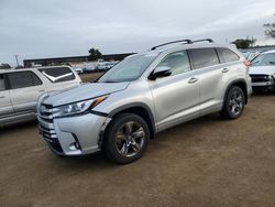 Salvage cars for sale at American Canyon, CA auction: 2017 Toyota Highlander Limited