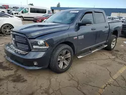 Salvage cars for sale from Copart Woodhaven, MI: 2014 Dodge RAM 1500 Sport