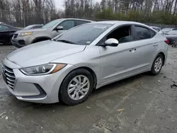 Salvage cars for sale at Waldorf, MD auction: 2017 Hyundai Elantra SE