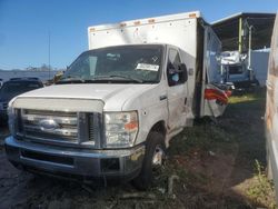 Salvage trucks for sale at Riverview, FL auction: 2018 Ford Econoline E450 Super Duty Cutaway Van