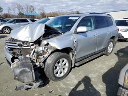 Toyota Highlander Base salvage cars for sale: 2013 Toyota Highlander Base