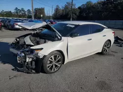 Vehiculos salvage en venta de Copart Savannah, GA: 2017 Nissan Maxima 3.5S