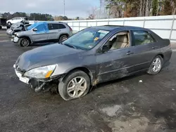 Salvage cars for sale at Dunn, NC auction: 2007 Honda Accord EX