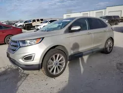 Salvage cars for sale at Kansas City, KS auction: 2017 Ford Edge Titanium