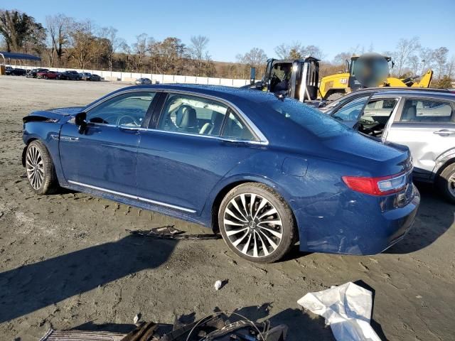 2018 Lincoln Continental Black Label