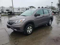 Salvage cars for sale at Sacramento, CA auction: 2015 Honda CR-V LX