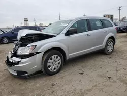 Salvage cars for sale at Chicago Heights, IL auction: 2014 Dodge Journey SE