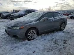 Honda Civic ex salvage cars for sale: 2012 Honda Civic EX