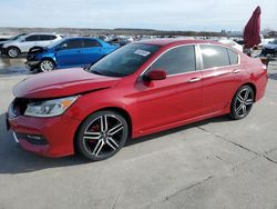 Salvage cars for sale at Grand Prairie, TX auction: 2016 Honda Accord Sport