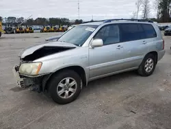 Salvage cars for sale at Dunn, NC auction: 2002 Toyota Highlander Limited