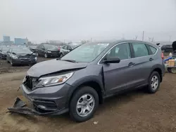 Vehiculos salvage en venta de Copart Des Moines, IA: 2016 Honda CR-V LX